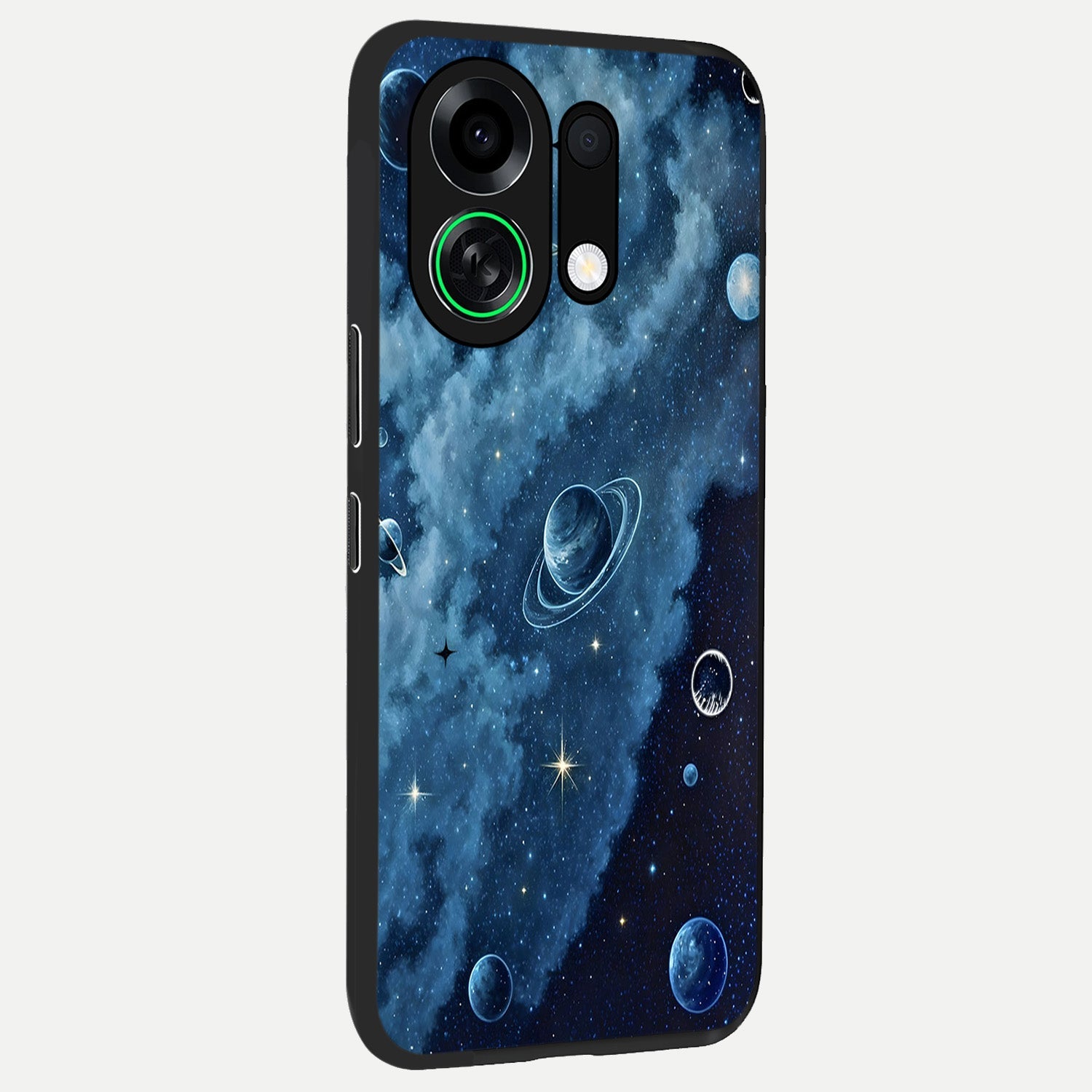  Galaxy Dream Space back cover For Oppo K13 Turbo slim fit glass case with vibrant aesthetic design