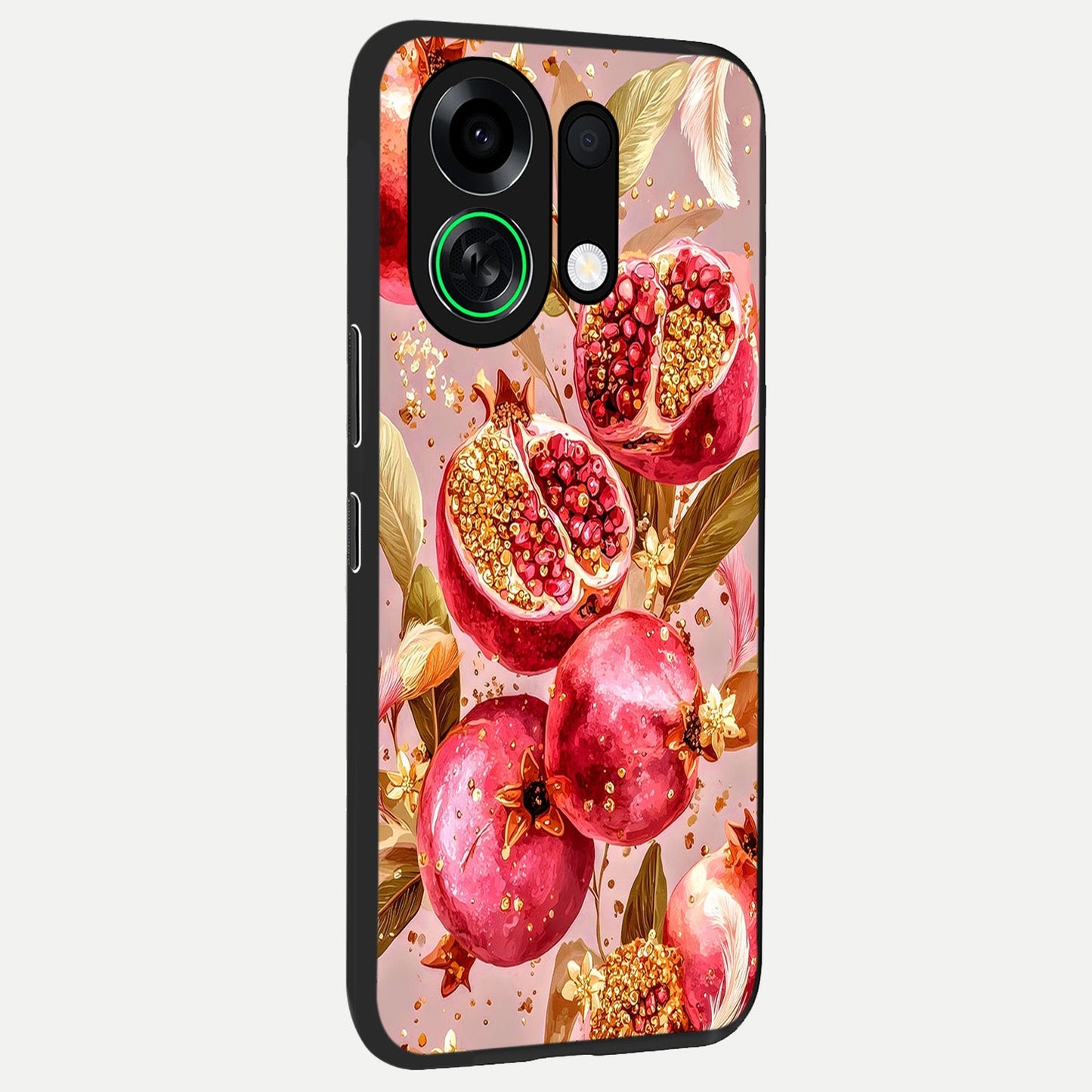  Golden Bloom Glow back cover For Oppo K13 Turbo slim fit glass case with vibrant aesthetic design