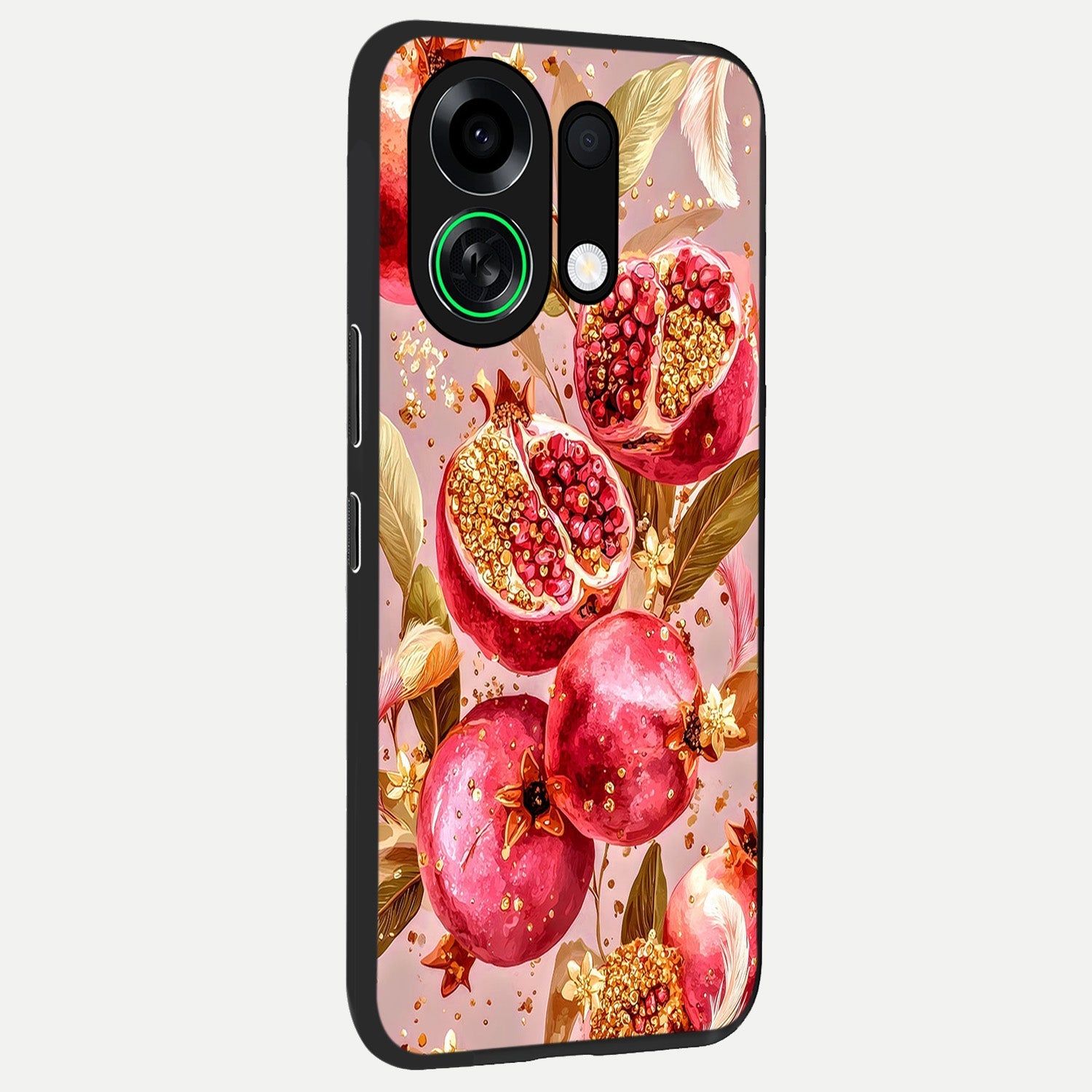 Golden Bloom Glow back cover For Oppo K13 Turbo slim fit glass case with vibrant aesthetic design