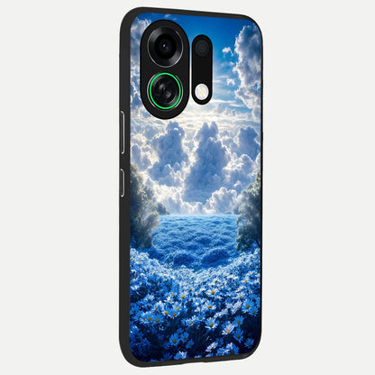  Heavenly Daisy Horizon back cover For Oppo K13 Turbo slim fit glass case with vibrant aesthetic design