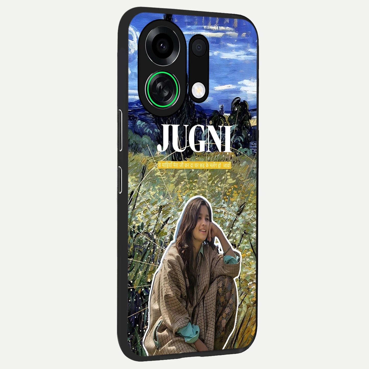  Jugni Soul Vibes back cover For Oppo K13 Turbo slim fit glass case with vibrant aesthetic design