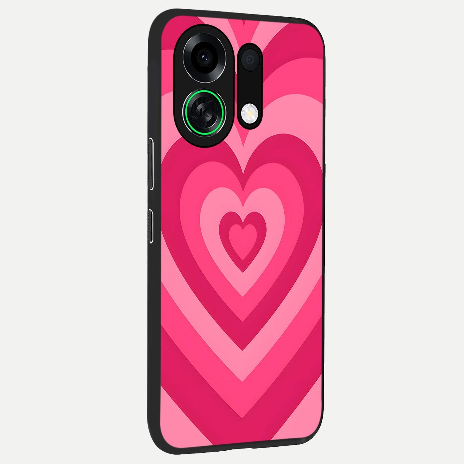  Layered Love Hearts back cover For Oppo K13 Turbo slim fit glass case with vibrant aesthetic design