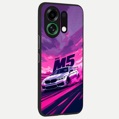  MS Neon Car back cover For Oppo K13 Turbo slim fit glass case with vibrant aesthetic design