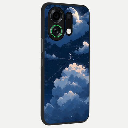  Moon Dream Haze back cover For Oppo K13 Turbo slim fit glass case with vibrant aesthetic design