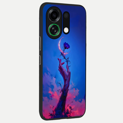  Mystic Hand back cover For Oppo K13 Turbo slim fit glass case with vibrant aesthetic design