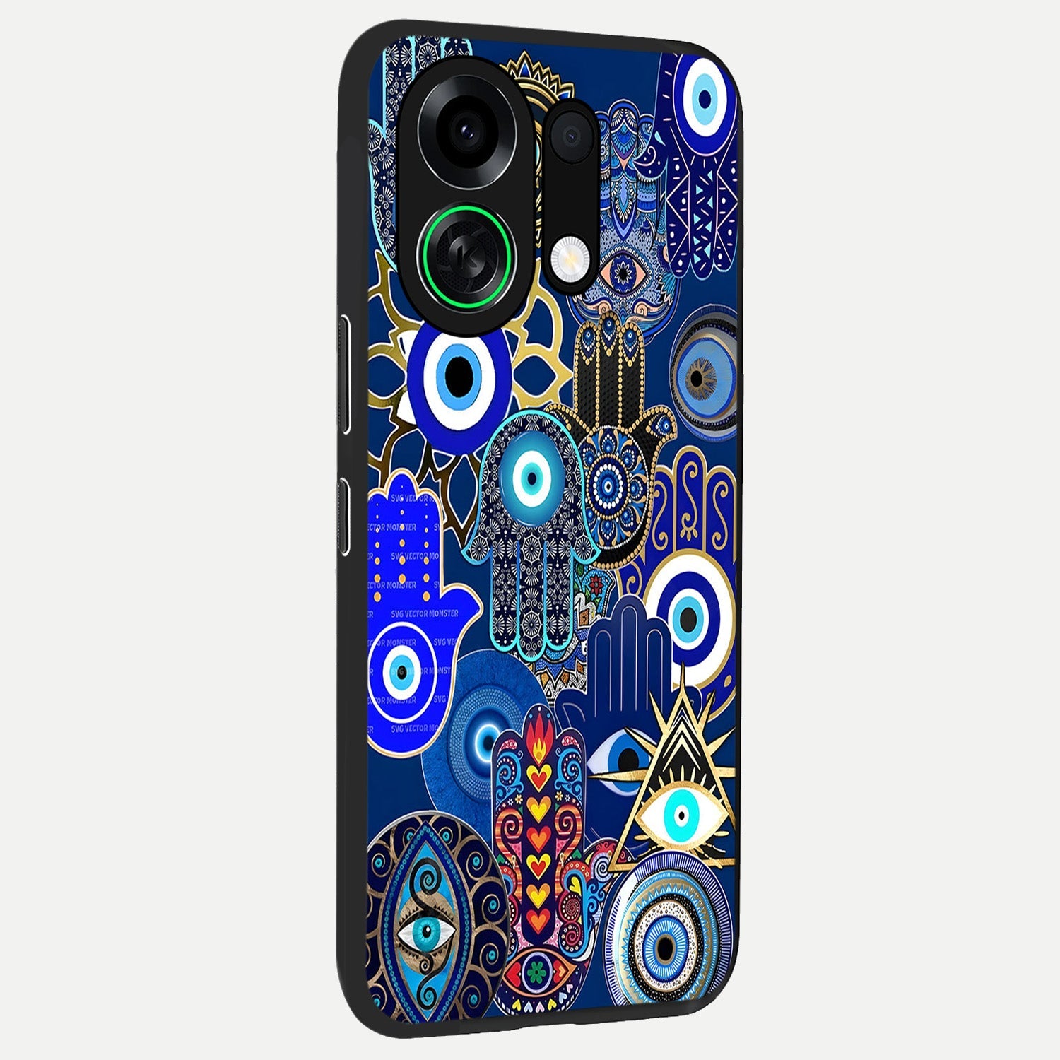  Mystic Palm Guard back cover For Oppo K13 Turbo slim fit glass case with vibrant aesthetic design