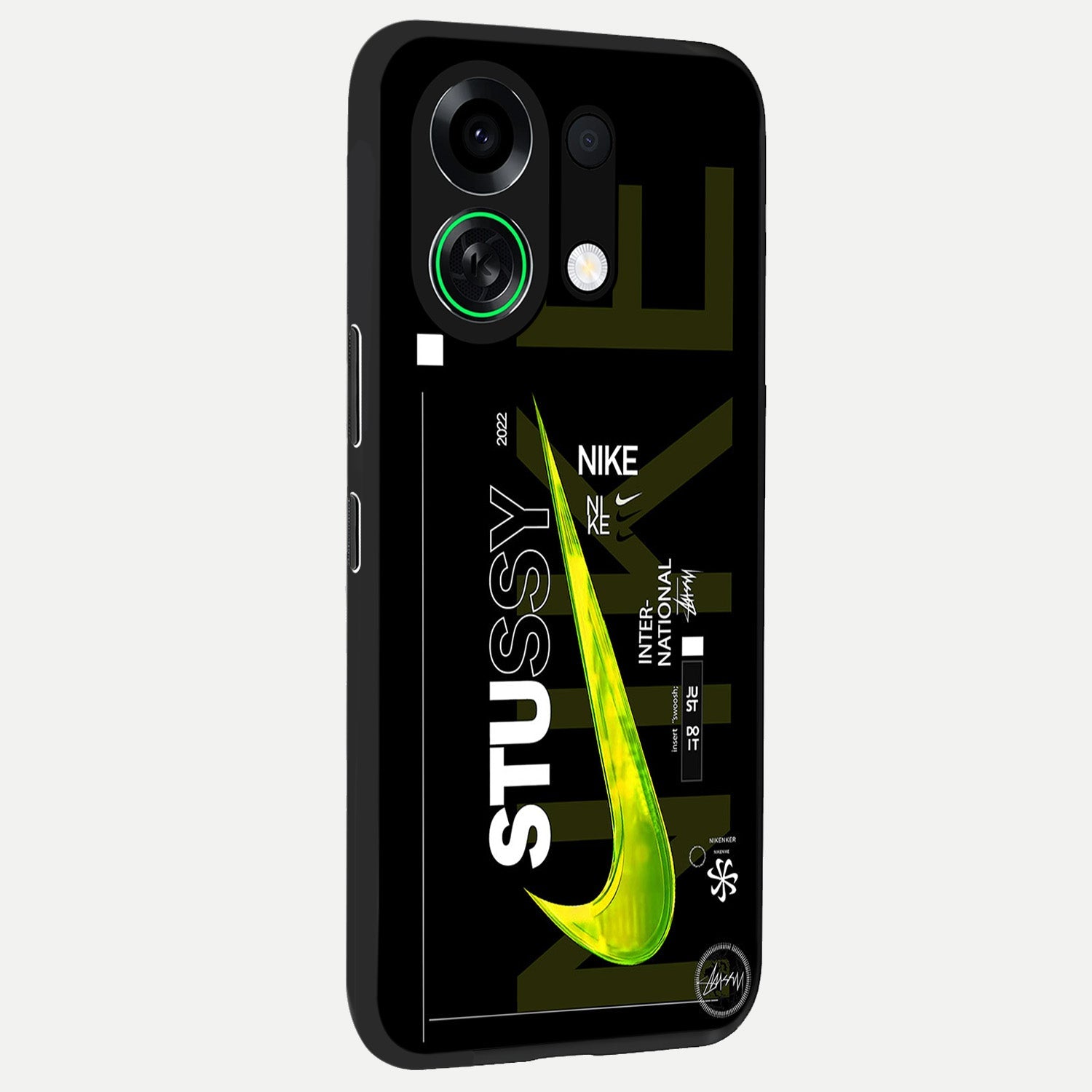  Neon Street Edition back cover For Oppo K13 Turbo slim fit glass case with vibrant aesthetic design