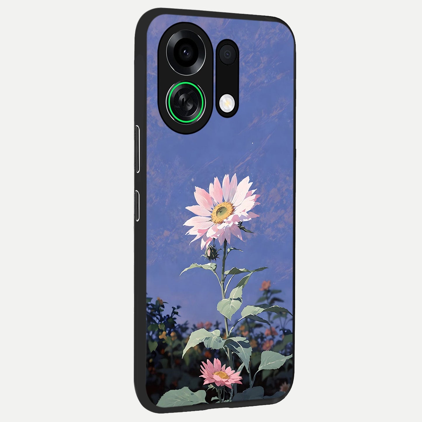  Pink Shells Outline back cover For Oppo K13 Turbo slim fit glass case with vibrant aesthetic design