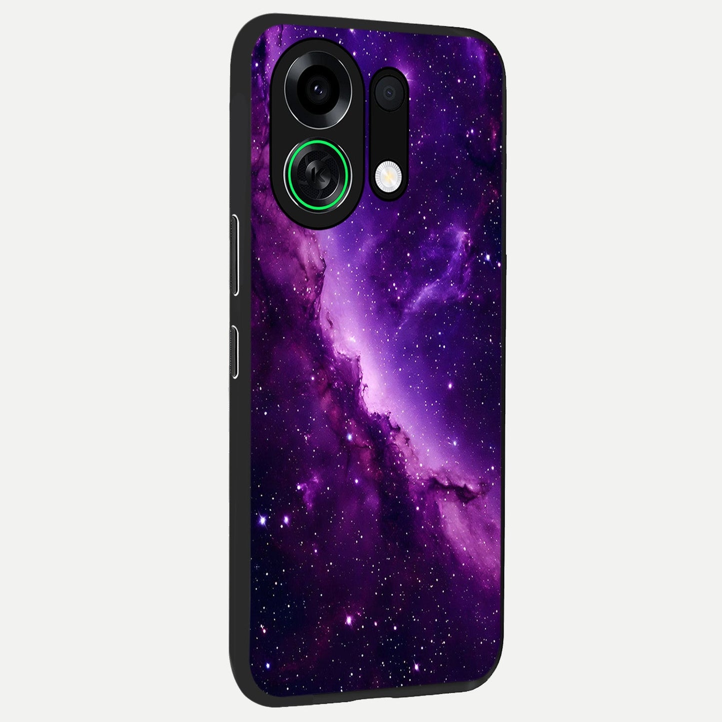  Purple Shade Sky back cover For Oppo K13 Turbo slim fit glass case with vibrant aesthetic design