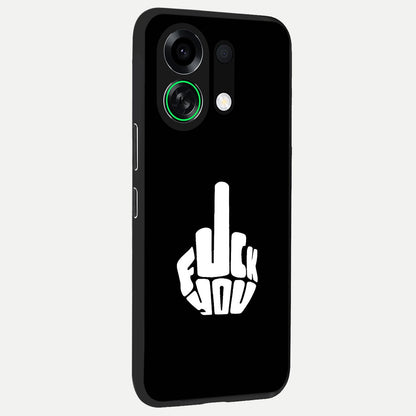  Rebel Mode On back cover For Oppo K13 Turbo slim fit glass case with vibrant aesthetic design