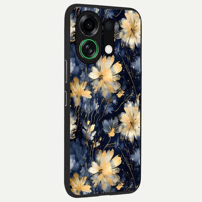  Royal Petal Dream back cover For Oppo K13 Turbo slim fit glass case with vibrant aesthetic design