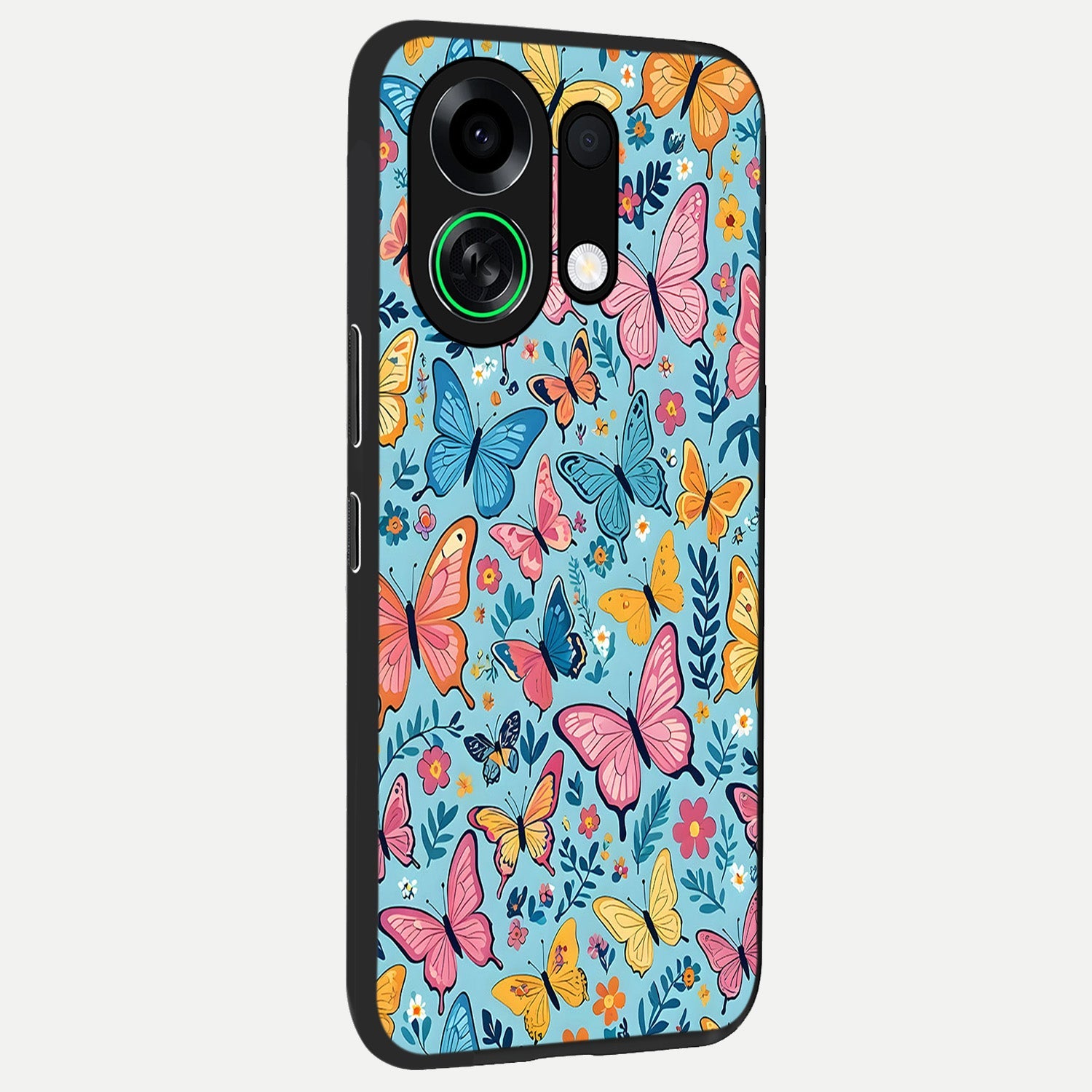 Spring Wing Garden back cover For Oppo K13 Turbo slim fit glass case with vibrant aesthetic design