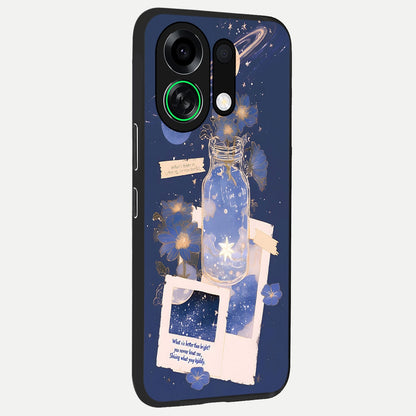  Starlit Cosmic Jar back cover For Oppo K13 Turbo slim fit glass case with vibrant aesthetic design