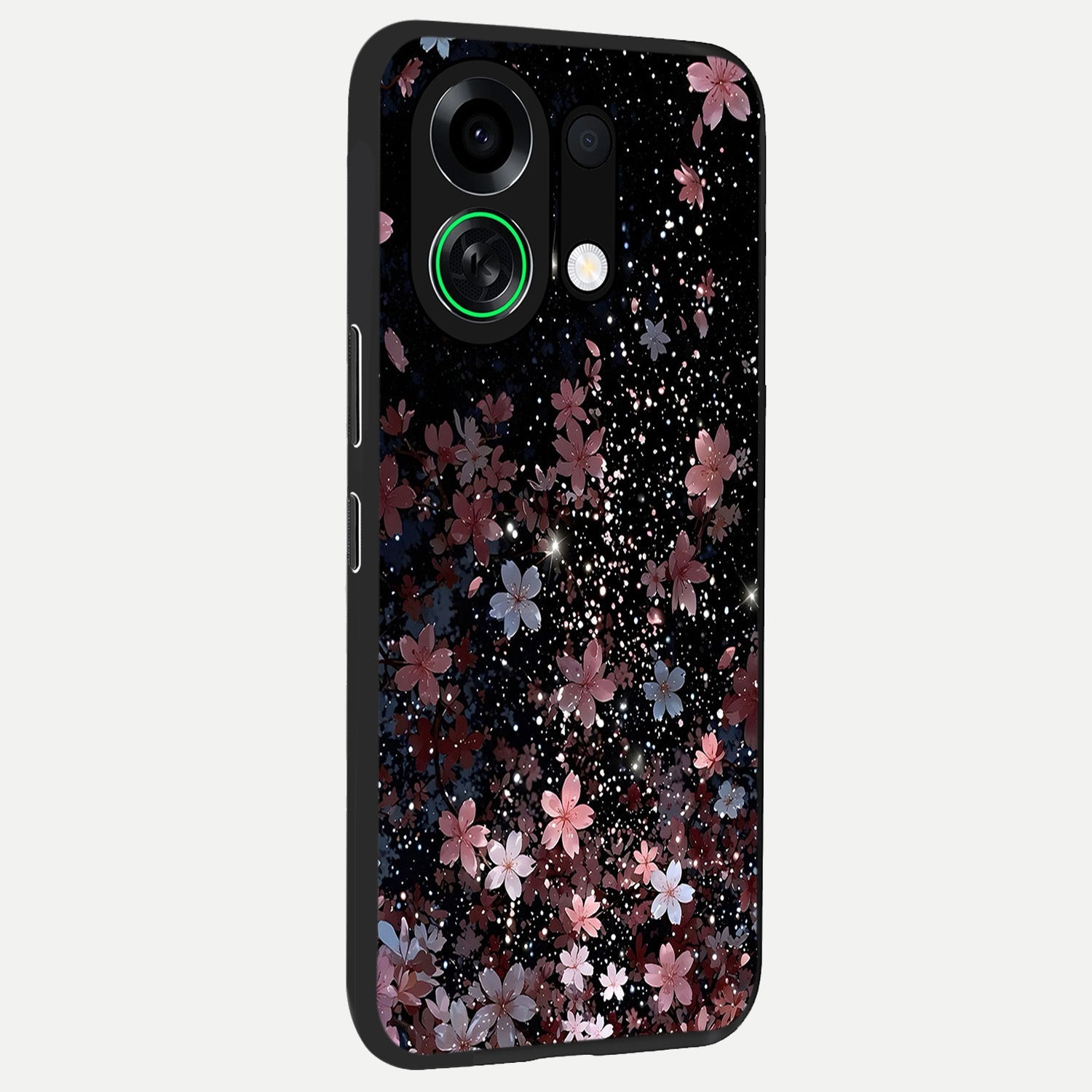  Starlit Flower Dreams back cover For Oppo K13 Turbo slim fit glass case with vibrant aesthetic design