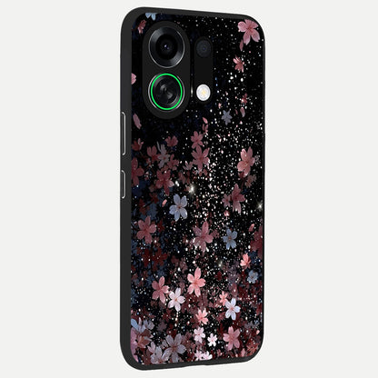  Starlit Flower Dreams back cover For Oppo K13 Turbo slim fit glass case with vibrant aesthetic design