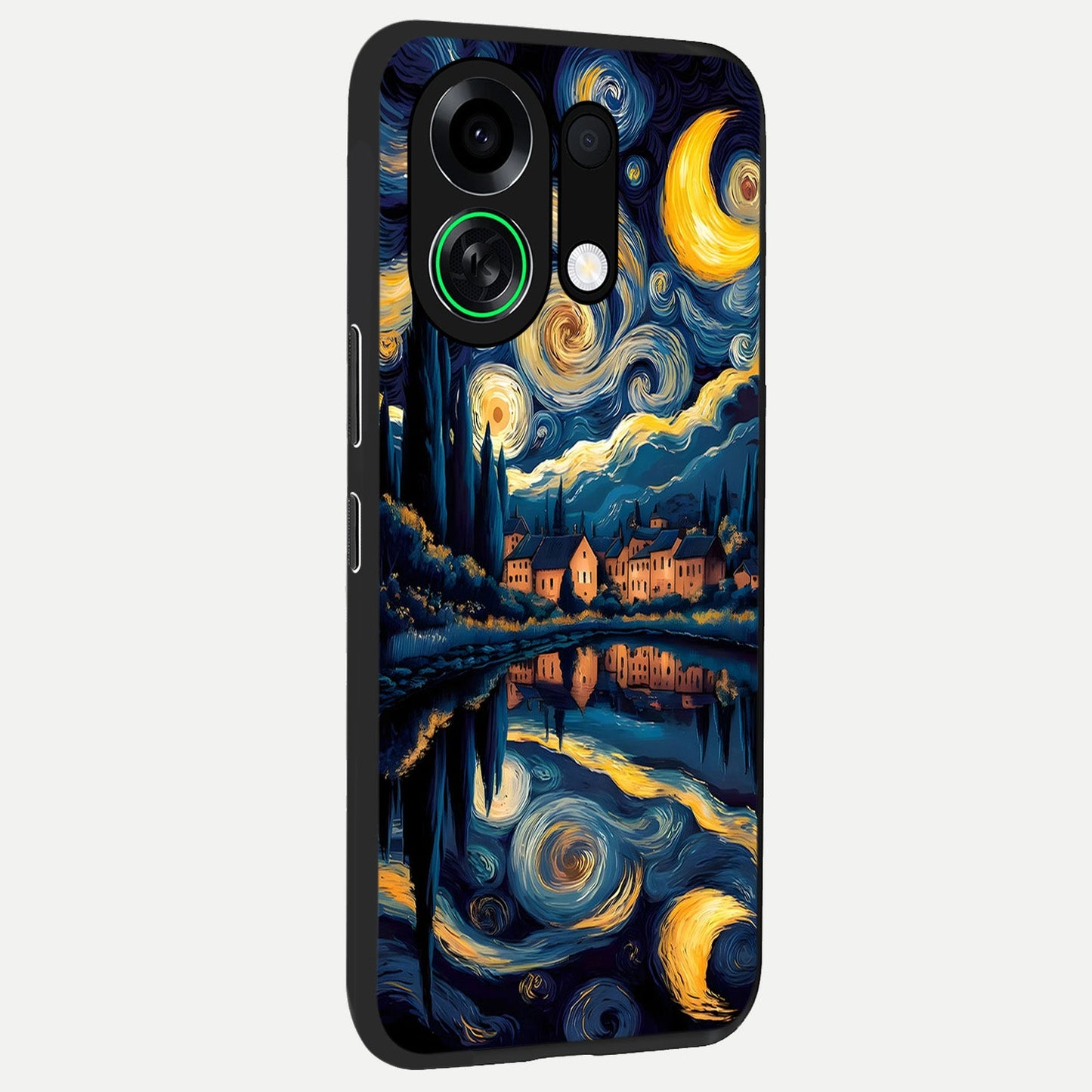  Starry Sky Serenity back cover For Oppo K13 Turbo slim fit glass case with vibrant aesthetic design