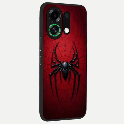  Superhero Web Emblem back cover For Oppo K13 Turbo slim fit glass case with vibrant aesthetic design