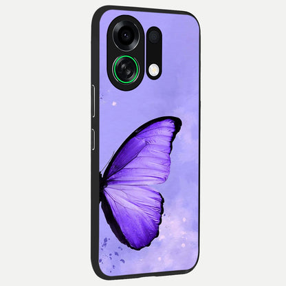  Violet Dream Wing back cover For Oppo K13 Turbo slim fit glass case with vibrant aesthetic design
