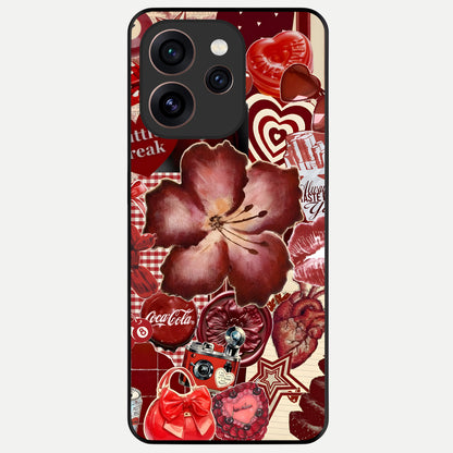  Aesthetic Little Freak Glass Case For Oppo Reno 15 Pro back cover – full design glossy printed glass finish