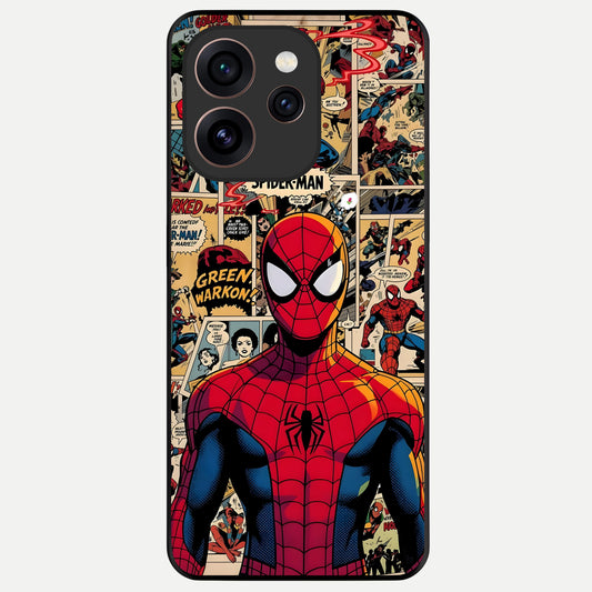  Aesthetic Spider Glass Case For Oppo Reno 15 Pro back cover – full design glossy printed glass finish