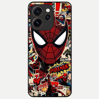  Aesthetic Wonder Spider Glass Case For Oppo Reno 15 Pro back cover – full design glossy printed glass finish