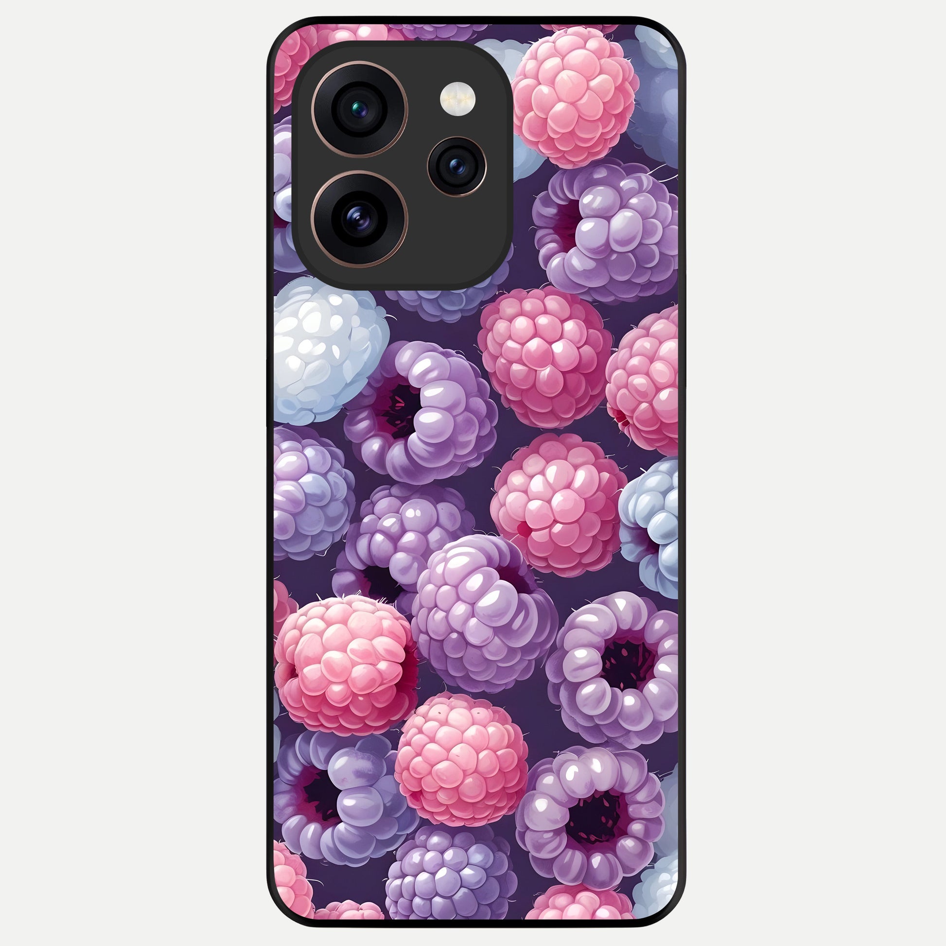 Berry Candy Pop Glass Case For Oppo Reno 15 Pro back cover – full design glossy printed glass finish