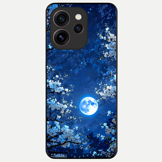  Blossom Moonlight Sky Glass Case For Oppo Reno 15 Pro back cover – full design glossy printed glass finish