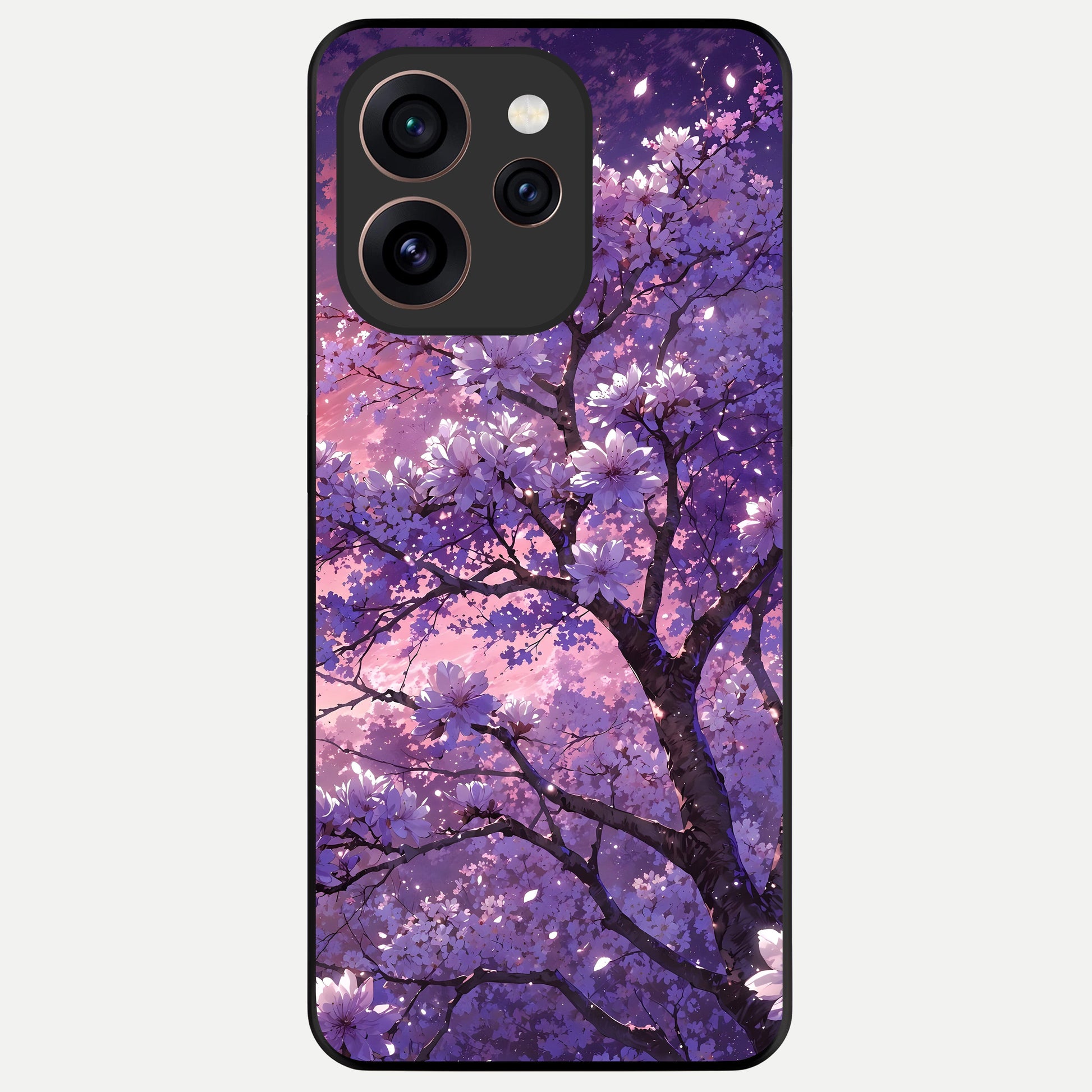  Blossom Tree Glass Case For Oppo Reno 15 Pro back cover – full design glossy printed glass finish