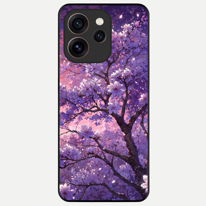  Blossom Tree Glass Case For Oppo Reno 15 Pro back cover – full design glossy printed glass finish