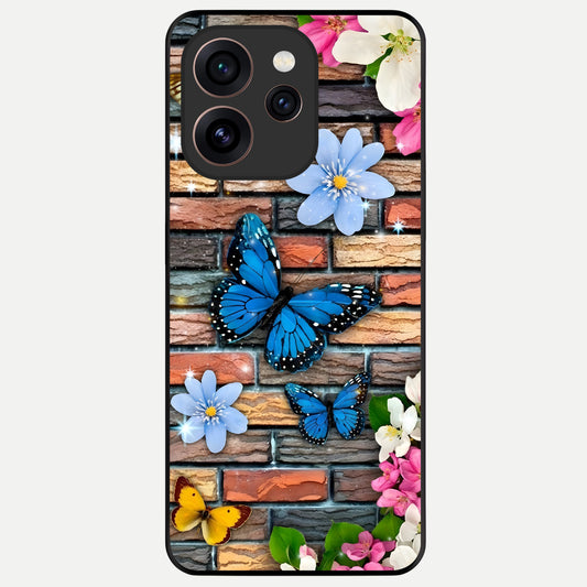  Brick Bloom Flight Glass Case For Oppo Reno 15 Pro back cover – full design glossy printed glass finish