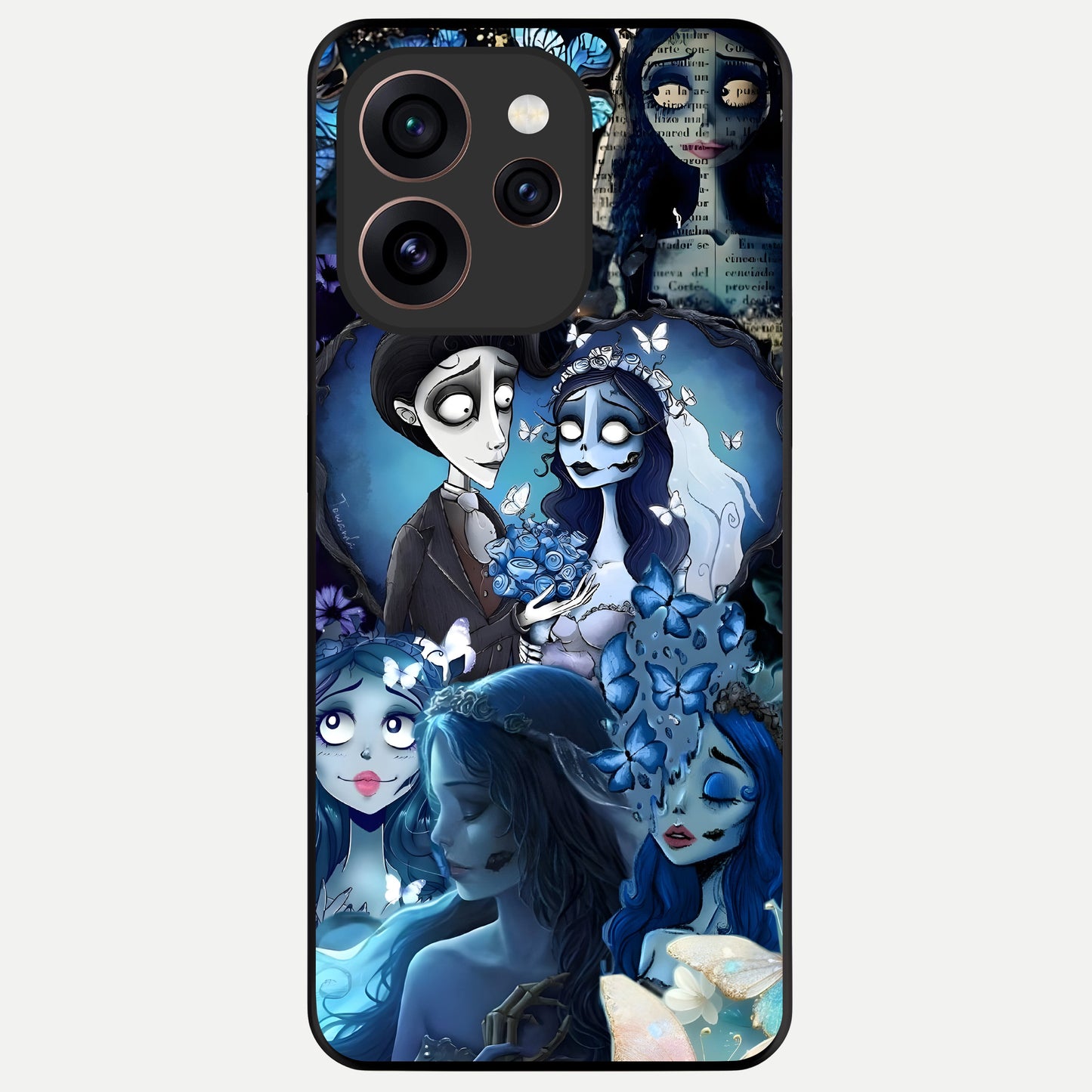  Butterfly Ghost Soul Glass Case For Oppo Reno 15 Pro back cover – full design glossy printed glass finish