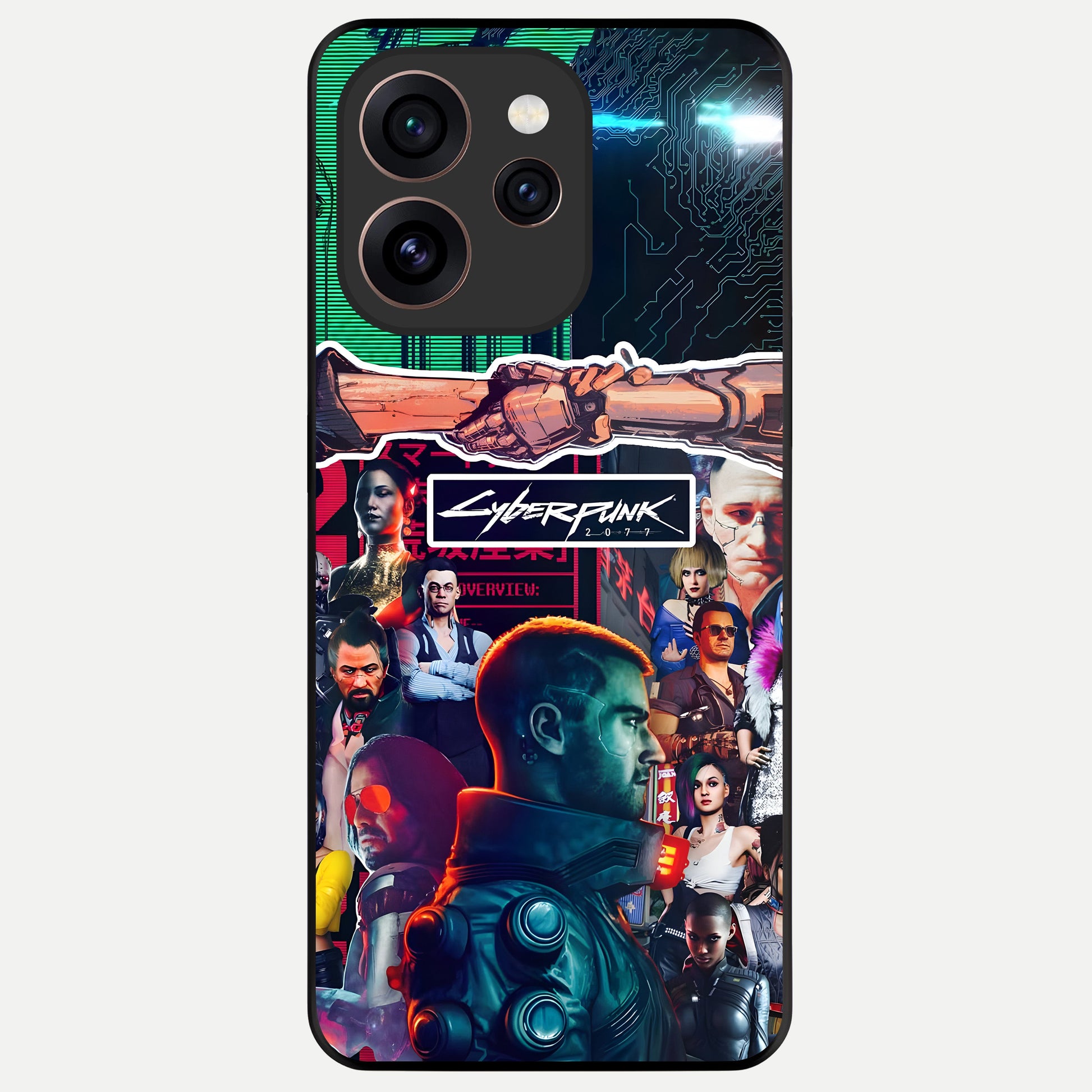  CYBERPUNK Legacy Glass Case For Oppo Reno 15 Pro back cover – full design glossy printed glass finish