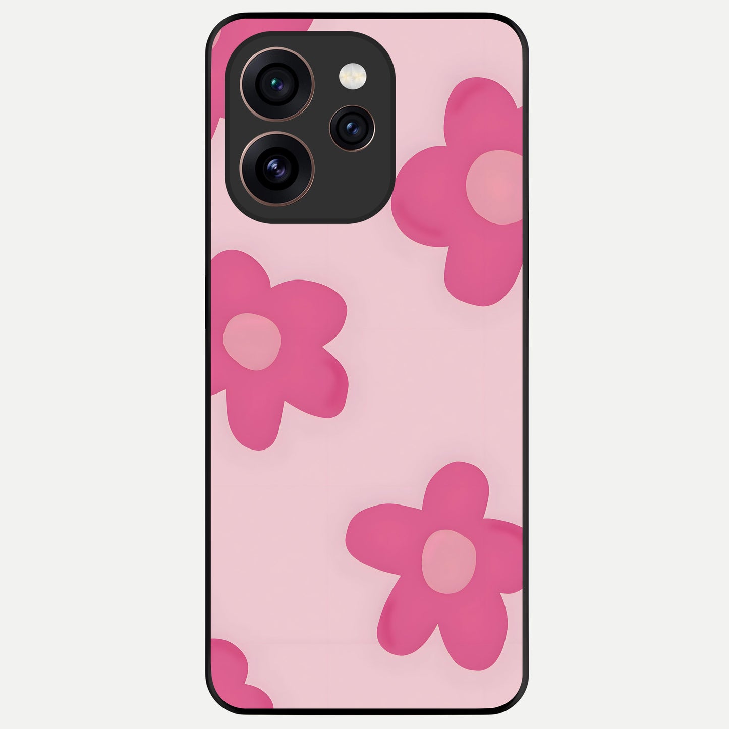 Candy Bloom Dreams Glass Case For Oppo Reno 15 Pro back cover – full design glossy printed glass finish