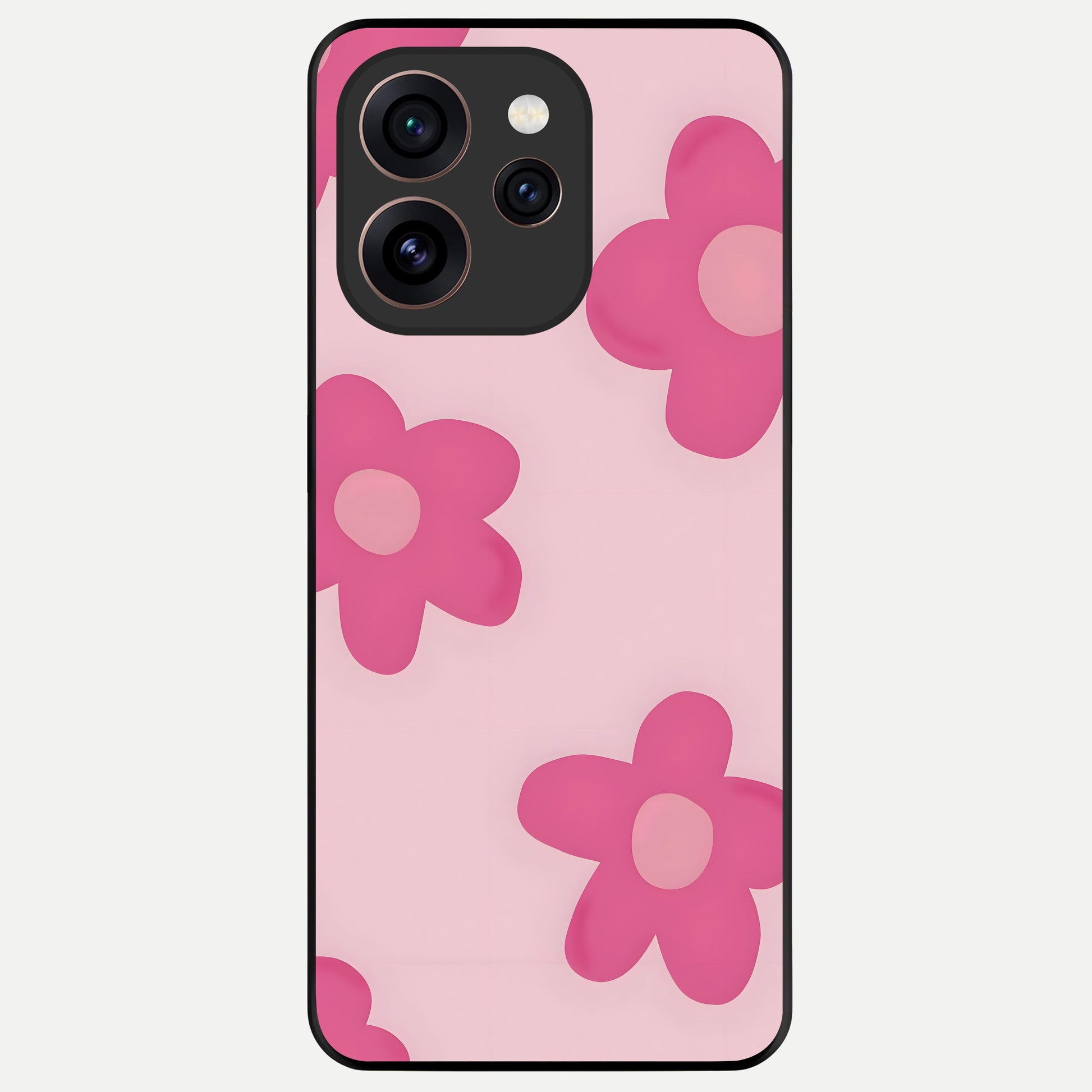  Candy Bloom Dreams Glass Case For Oppo Reno 15 Pro back cover – full design glossy printed glass finish