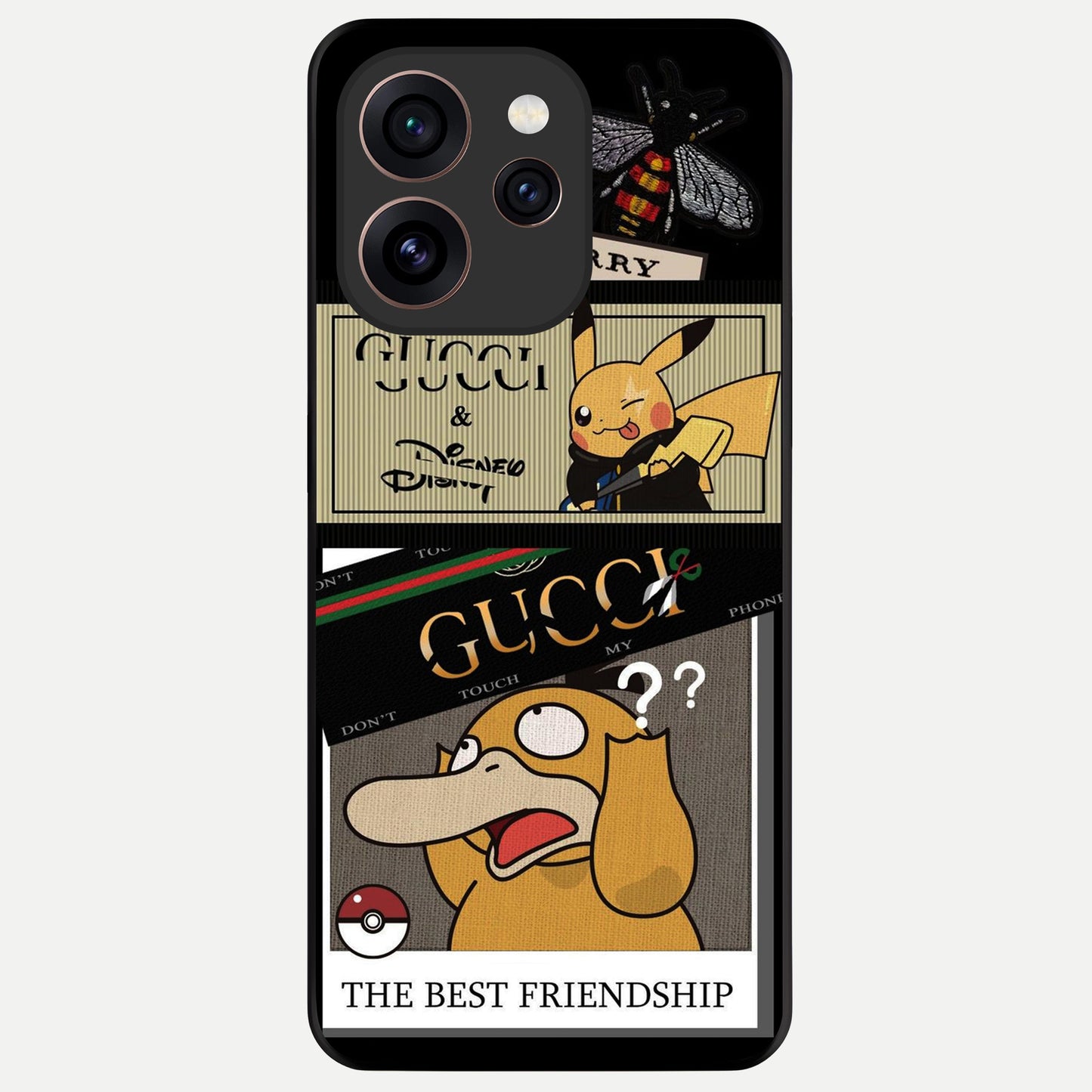  Cartoon Brand Play Mashup Glass Case For Oppo Reno 15 Pro back cover – full design glossy printed glass finish