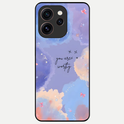  Celestial Cloud Magic Glass Case For Oppo Reno 15 Pro back cover – full design glossy printed glass finish