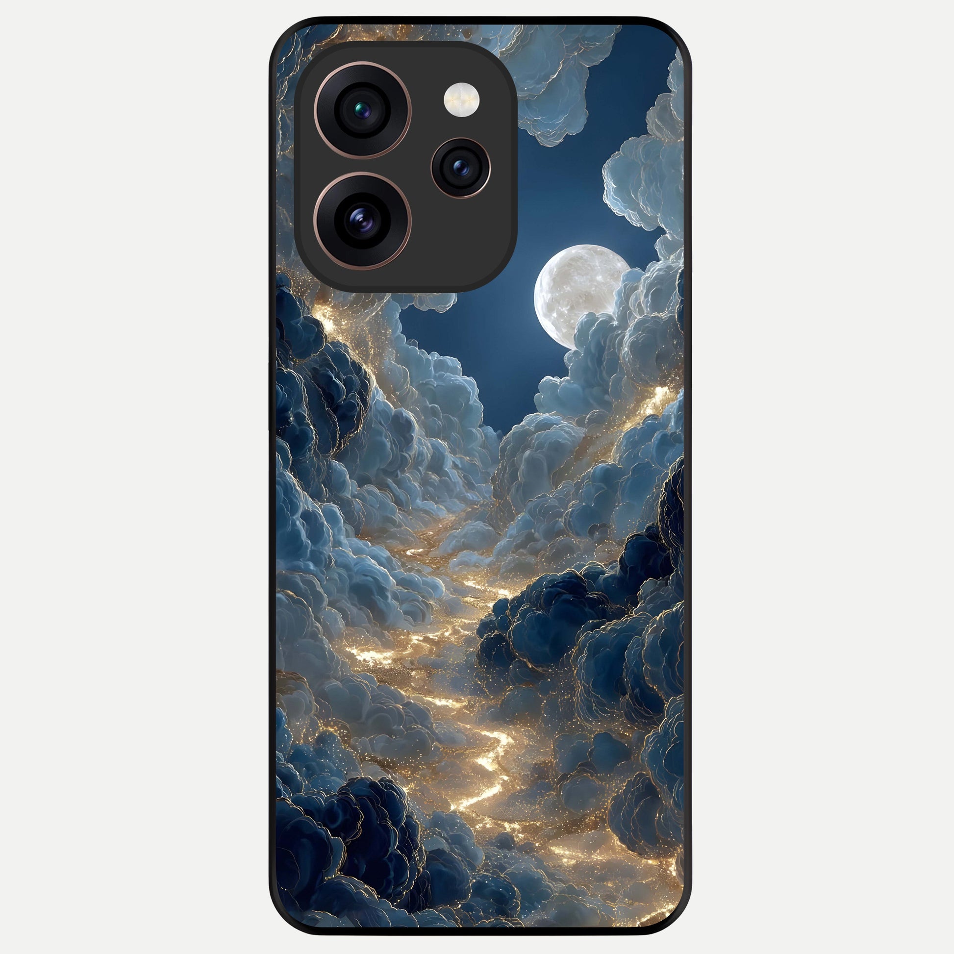  Celestial Cloud Road Glass Case For Oppo Reno 15 Pro back cover – full design glossy printed glass finish