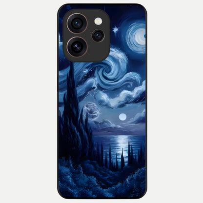  Celestial Dream Van Gogh Glass Case For Oppo Reno 15 Pro back cover – full design glossy printed glass finish