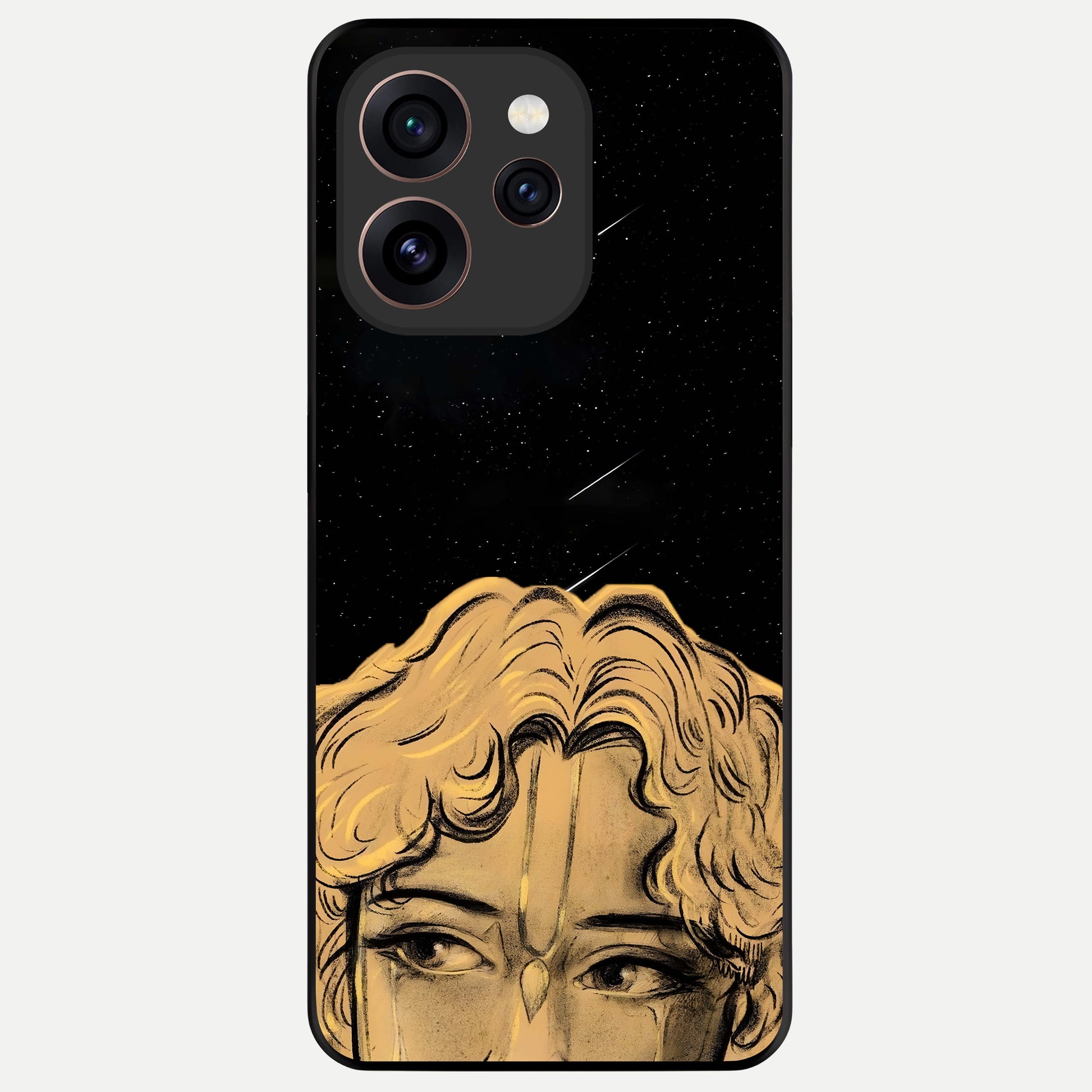  Celestial Gods Plan Glass Case For Oppo Reno 15 Pro back cover – full design glossy printed glass finish