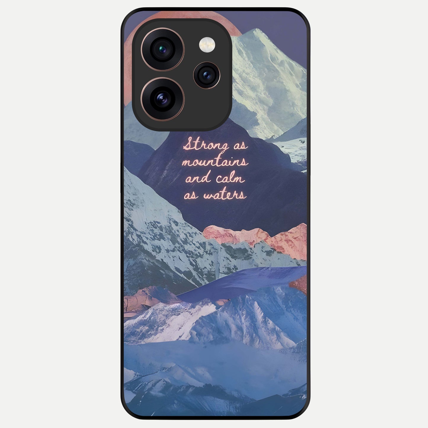  Celestial Mountain Calm Glass Case For Oppo Reno 15 Pro back cover – full design glossy printed glass finish