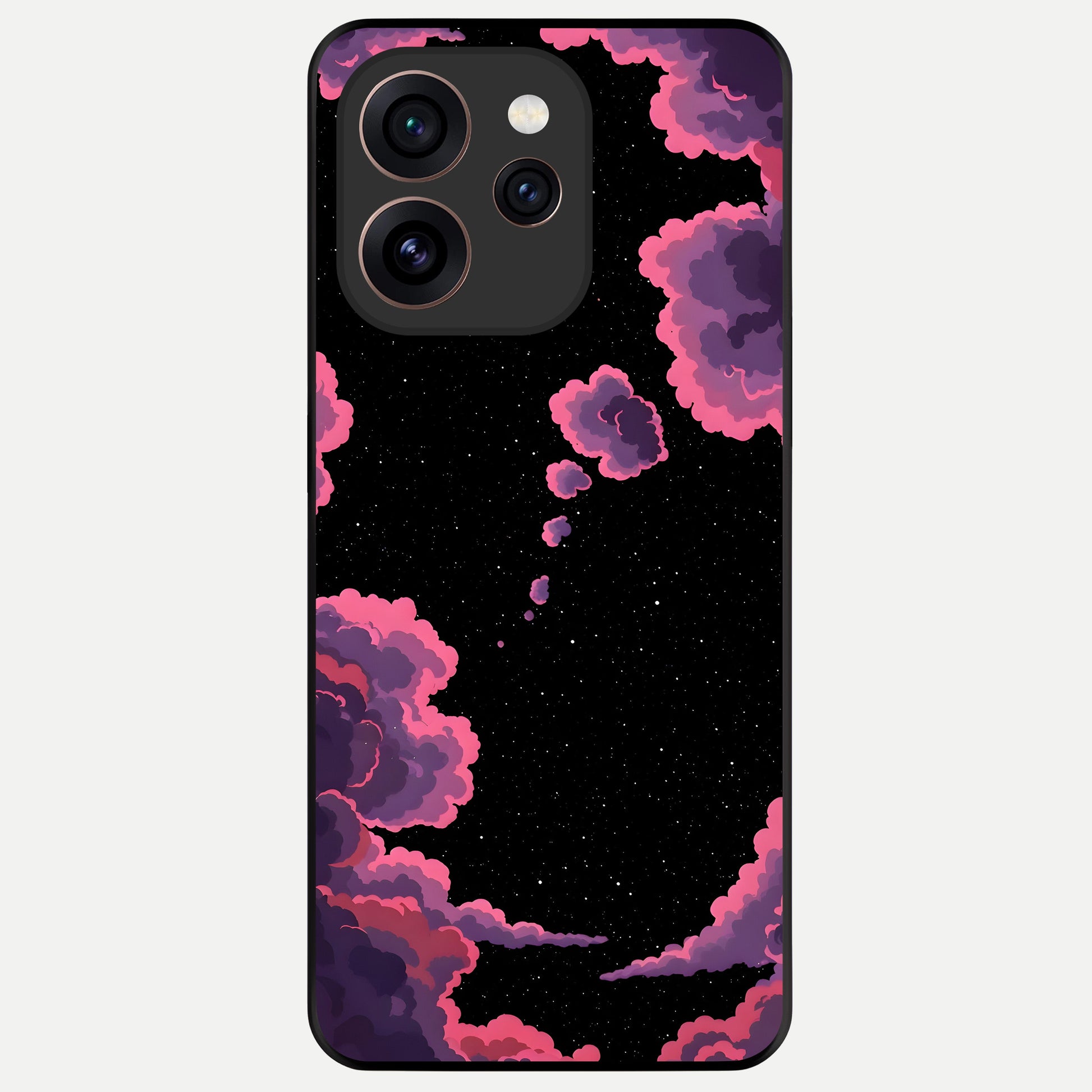  Cosmic Cloud Journey Glass Case For Oppo Reno 15 Pro back cover – full design glossy printed glass finish