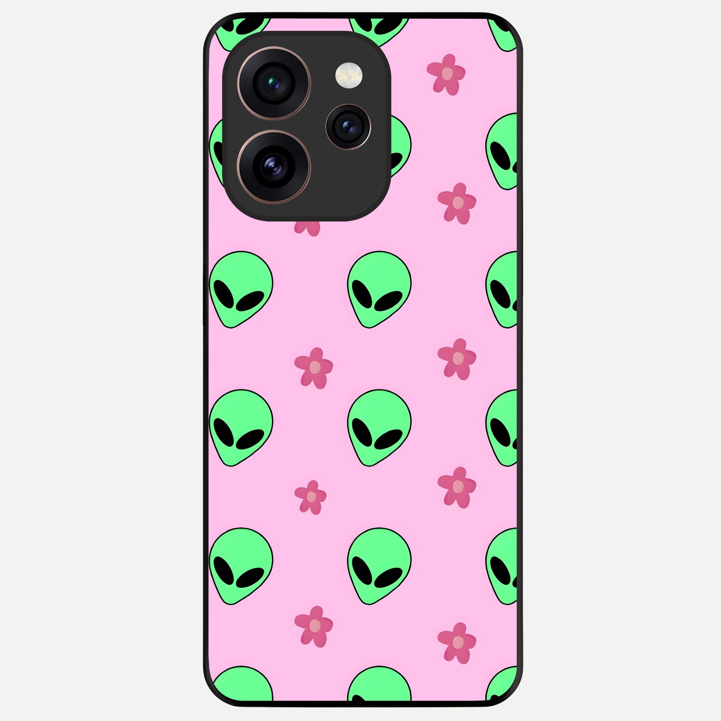  Cosmic Cute Crush Glass Case For Oppo Reno 15 Pro back cover – full design glossy printed glass finish