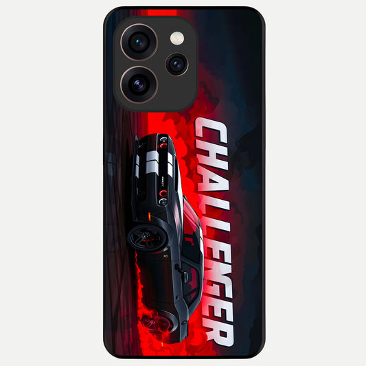  Crimson Challenger Fury Glass Case For Oppo Reno 15 Pro back cover – full design glossy printed glass finish