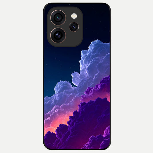  Dreamy Cloud Skies Glass Case For Oppo Reno 15 Pro back cover – full design glossy printed glass finish