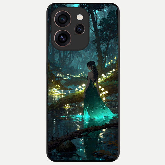  Enchanted Forest Glow Glass Case For Oppo Reno 15 Pro back cover – full design glossy printed glass finish