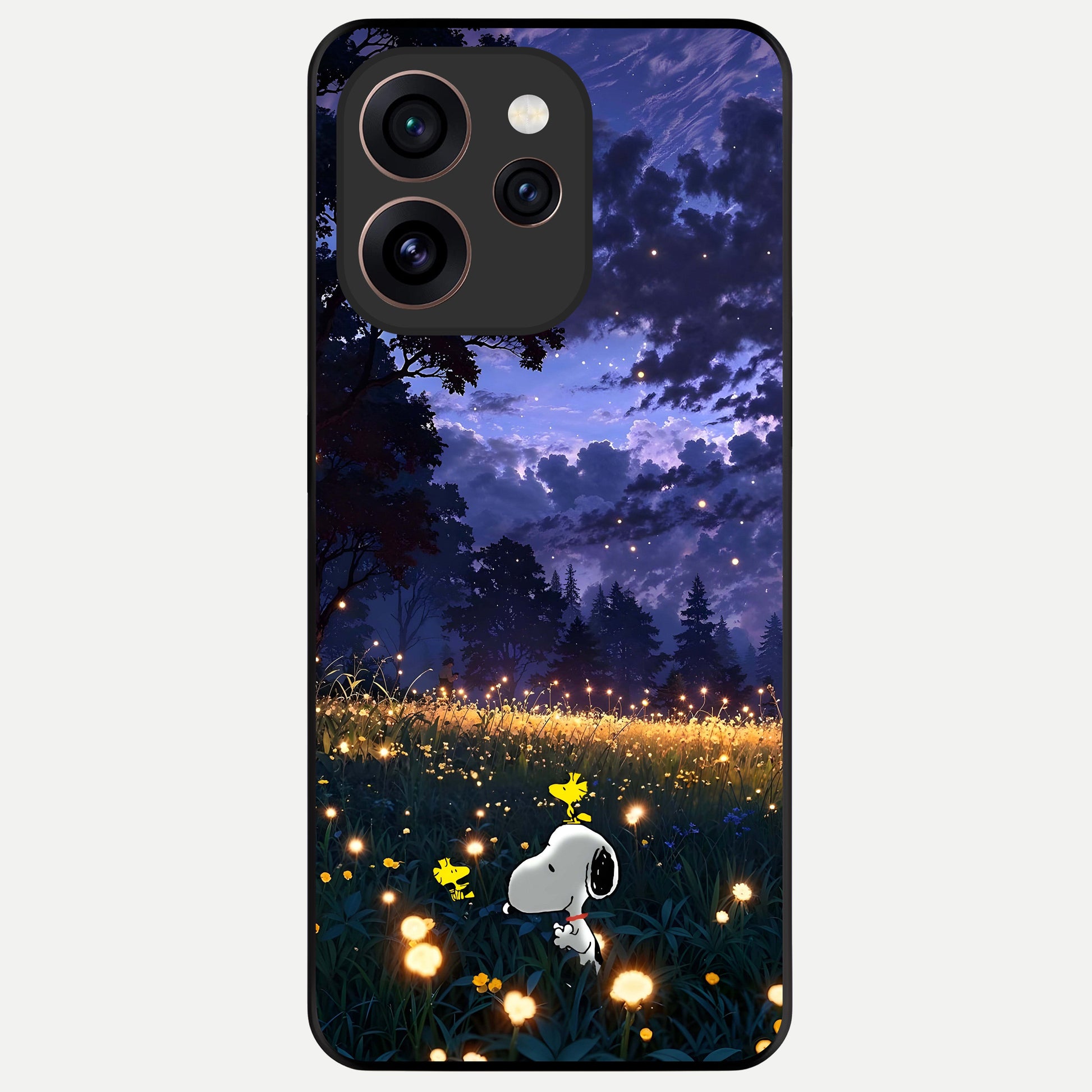  Firefly Meadow Magic Glass Case For Oppo Reno 15 Pro back cover – full design glossy printed glass finish