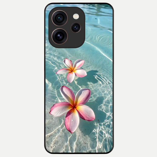  Floating Bloom Bliss Glass Case For Oppo Reno 15 Pro back cover – full design glossy printed glass finish