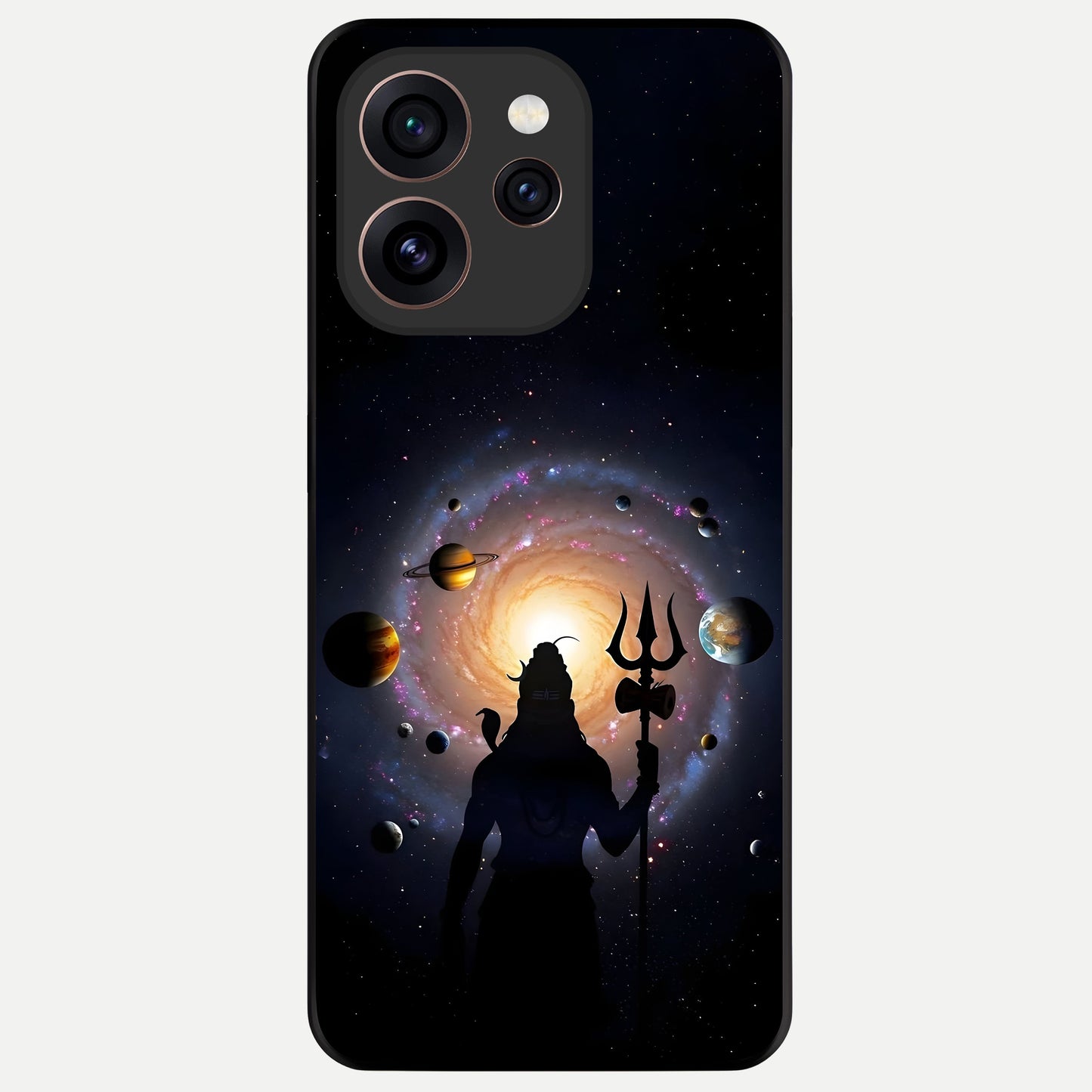  Galactic Shiva Vision Glass Case For Oppo Reno 15 Pro back cover – full design glossy printed glass finish