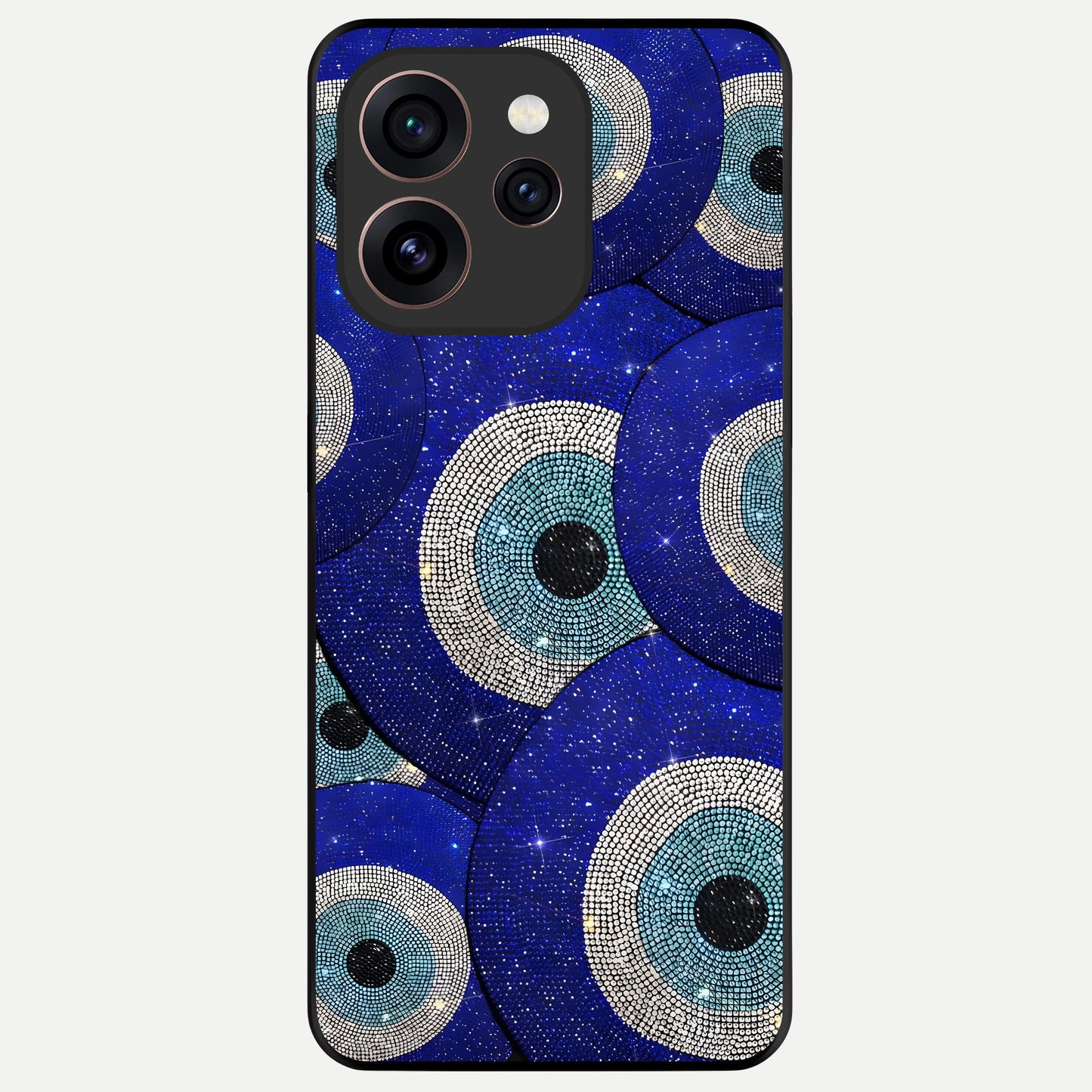  Galaxy Eye Flow Glass Case For Oppo Reno 15 Pro back cover – full design glossy printed glass finish
