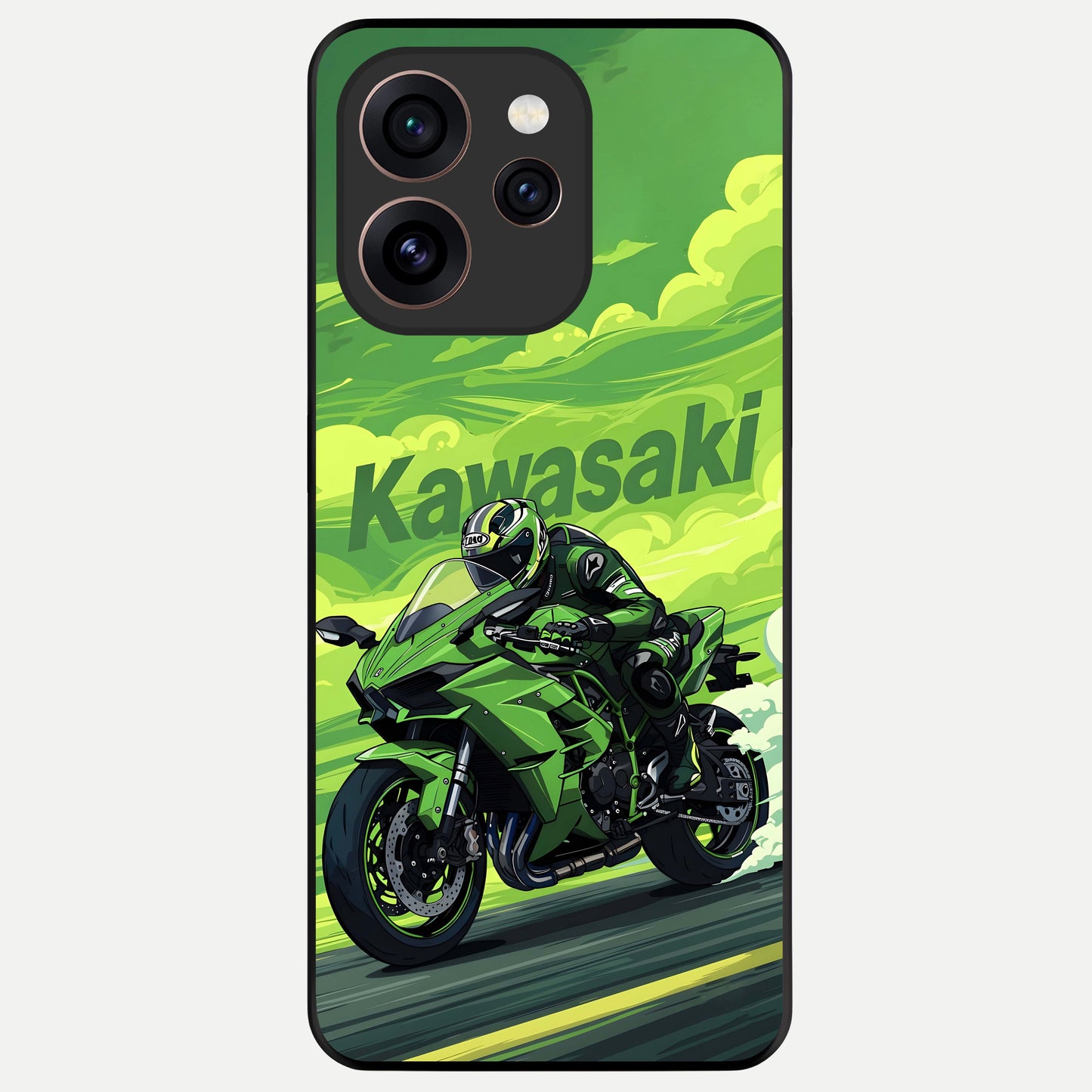  Greenery Sky Glass Case For Oppo Reno 15 Pro back cover – full design glossy printed glass finish